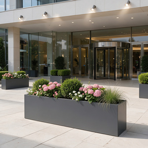 Long Strip Double Compartment <strong>Window</strong> <strong>Sill</strong> <strong>Planter</strong> With Water Filling Port Indoor Balcony Flower Pot Self Watering Trough - Product Image 1