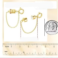 Chaîne à fermoir à ressort magnétique cylindrique court électroplaqué, accessoires de bijoux, vente chaude transfrontalière, pour bracelet DIY