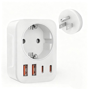 Adaptateur de <span class=keywords><strong>prise</strong></span> américaine 4 en 1 <span class=keywords><strong>TESSAN</strong></span> avec ports <span class=keywords><strong>USB</strong></span>-C et <span class=keywords><strong>USB</strong></span>-A, entrée 100-240 V pour la Thaïlande, le Canada et le Mexique - Product Image 3