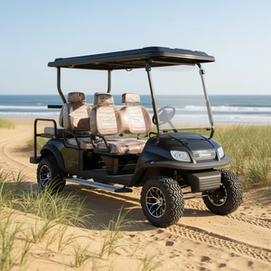 En promotion : Voiturette de golf électrique 4 places avec châssis en acier, puissance 5 kW, autonomie 90 km, pour utilisation avec remorque utilitaire - Product Image 2