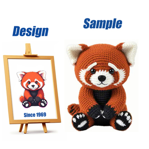 Shengye dệt kim đồ chơi nhồi bông plushies tùy chỉnh sang trọng dễ thương Amigurumi Gấu trúc nhồi bông sang trọng đồ chơi động vật hoang dã gấu trúc Crochet búp bê sang trọng - Product Image 1