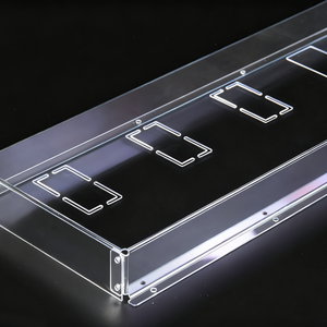 <span class=keywords><strong>Plaque</strong></span> de ventilation en <span class=keywords><strong>polycarbonate</strong></span> pour dissipation thermique, bouclier de gestion du flux d'air pour armoire électronique industrielle avec trous - Product Image 2