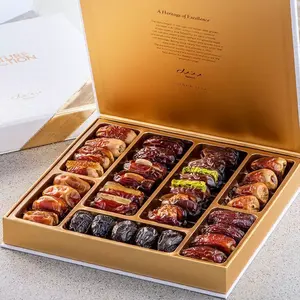 Nouvelle Promotion Boîte-cadeau rigide de style chaud Boîte de chocolat de l'Aïd Emballage de date comestible Boîte-cadeau en chocolat