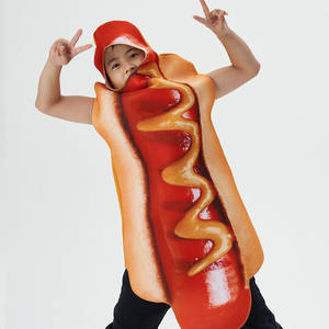 Costumes de hot-dog de <span class=keywords><strong>saucisse</strong></span> de nourriture d'impression 3D drôles d'usine pour des adultes pour le carnaval d'Halloween et Noël inclut des composants de <span class=keywords><strong>costume</strong></span> - Product Image 5