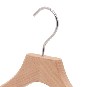 Perchas de Madera Maciza de Una Sola Capa Personalizadas al por Mayor, Perchas Naturales para Abrigos y Trajes, para Almacenamiento de Ropa, Marca Huajia con Certificación BSCI - Product Image 6