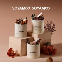 Bougie parfumée en cire de soja, diffuseur d'aromathérapie cylindrique, décoration d'intérieur, cadeau