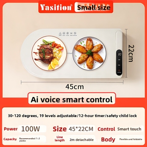 Vassoio Scaldavivande in Silicone Alimentare con Logo Personalizzato, Blocco Bambini e Spegnimento Automatico 30-120 ℃   Controllo della temperatura <span class=keywords><strong>per</strong></span> strumenti di riscaldamento da scrivania <span class=keywords><strong>per</strong></span> ufficio - Product Image 5