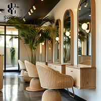 Miroirs de coiffure personnalisés pour salon de coiffure, miroir simple ou double face, station de coiffage, miroirs de beauté