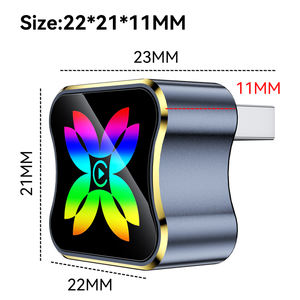 USB Port Blue Mini Gold Trim Wireless Carplay <b>Adapter</b> 2 in 1 Wired CarPlay to Wireless CarPlay - Product Image 2