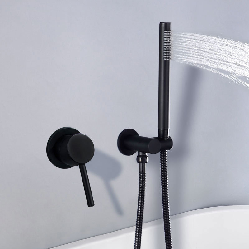 Bathroom Solid Brass Black Bathtub Faucet