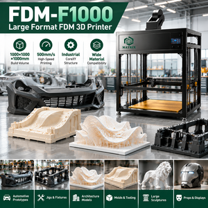 Imprimante 3D FDM industrielle grand format 1000x1000x1000mm pour prototypes automobiles - Product Image 1