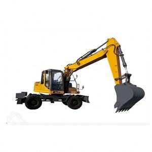 Machine d'excavatrice à roues chinoise XE150WD avec moteur Yanmar Garantie 1 an Les composants de base comprennent une voie en caoutchouc de pompe à vendre - Product Image 5