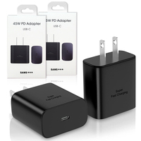 Chargeur de voyage personnalisé 45W PD Type C Adaptateur mural US EU UK Plug Fast Charging Accessories for iPhone for Samsung Laptop PD