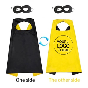 Set Mantello e Maschera da Supereroe Personalizzabile con Logo per Feste di Compleanno Bambini, Costumi di Halloween, Mantelli in Raso all'Ingrosso per Regali Promozionali Fai-da-te - Product Image 3