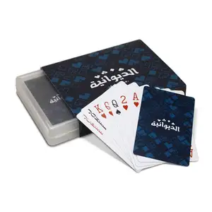 Wholesale 100% Plastic Texas Hold'Em Promotion Glossy PVC Waterproof Casino High Quality In Stock Playing Cards Poker
