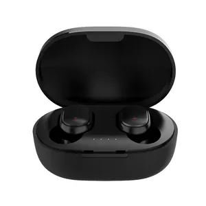 A6S Earbud Tws Nirkabel, Headphone Stereo Headset Olahraga Mikrofon Earphone Asli untuk Xiaomi Huawei Samsung Sony