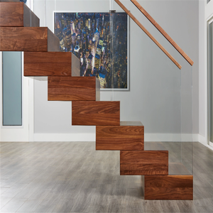 <span class=keywords><strong>Escalera</strong></span> flotante de acero Invisible de alta calidad Ace, escaleras en voladizo ocultas, escalones de madera, escaleras flotantes para su Villa - Product Image 2