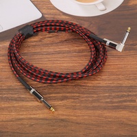 Câble de guitare en nylon tressé 3M 6M 10M pour instruments électriques, basses et amplificateurs