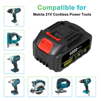 Baterai bor listrik tanpa kabel 10.8V 2ah, baterai alat listrik isi ulang BL1830 cocok