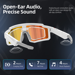 Gafas <span class=keywords><strong>de</strong></span> Sol Inteligentes con Cámara Deportiva OEM al por Mayor, Video 8MP 1080P, Audio <span class=keywords><strong>de</strong></span> Oído Abierto 5.4, Asistente <span class=keywords><strong>de</strong></span> Voz IA, para Ciclismo - Product Image 5