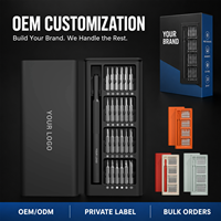 Kit d'outils de précision professionnel 25-en-1 super magnétique OEM pour centre de réparation