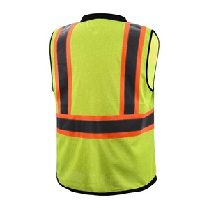 Gilet <span class=keywords><strong>e</strong></span> Canotta <span class=keywords><strong>da</strong></span> <span class=keywords><strong>Lavoro</strong></span> Riflettente Giallo Fluorescente Traspirante SIKE per Cantiere Edile, Sicurezza <span class=keywords><strong>e</strong></span> Igienizzazione - Product Image 5