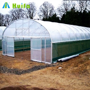 Invernadero Tipo Túnel de Un Solo Tramo HUIFA, Novedad de Gran Venta, Estándar para Agricultura de 50x8m, Invernadero Galvanizado por Inmersión en Caliente - Product Image 1
