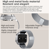 Montre à anneau B7 pour couple, interaction, moniteur de fréquence cardiaque, moniteur de santé, bracelet de sport 5ATM, tracker d'activité physique, anneau intelligent pour hommes et femmes