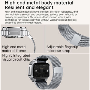 Montre à anneau B7 pour couple, interaction, moniteur de fréquence cardiaque, moniteur de santé, bracelet de sport 5ATM, tracker d'activité physique, anneau intelligent pour hommes et femmes - Product Image 4