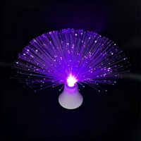 Lampe de chevet LED tactile à neuf couleurs en fibre optique, effet ciel étoilé, en plastique, IP44, rechargeable, à intensité variable, CRI, fournie par HB Factory