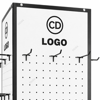 Présentoir rotatif à 4 faces en métal pour magasin, avec conception 3D gratuite, pour bonnets, écharpes et accessoires