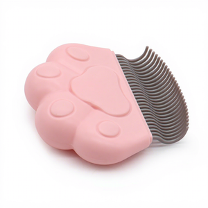 Peine para Mascotas de Acero Inoxidable y Madera Ecológica, Cepillo para Perros, Gatos y Animales Pequeños, Herramienta de Masaje para Eliminar el Pelo Muerto de Gatitos, Cepillo para el Cuidado del Hogar - Product Image 1