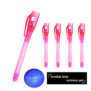 ปากกาพลาสติกเรืองแสง UV หลายฟังก์ชั่น ขายส่ง รับพิมพ์โลโก้ตามสั่ง เครื่องเขียน - Product Image 2