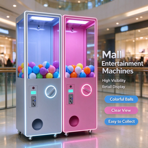 Distributore Automatico di Gomme da Masticare a Moneta con LED, Grande Capacità, per Centri Commerciali, Sale Giochi, Negozi, con Ruote Girevoli - Product Image 2