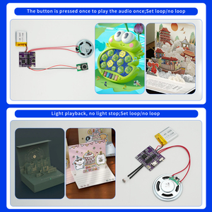 Costom Lập Trình 16M USB Recordable Cảm Biến Ánh Sáng Âm Nhạc Bằng Giọng Nói Mô-đun Âm Thanh Chip Cho Tự Làm Âm Thanh Thiệp Chúc Mừng Thẻ Và Tự Làm Quà Tặng - Product Image 6