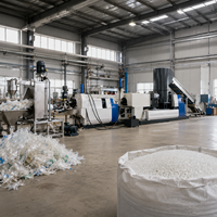 Machine de recyclage automatique de plastique à anneau d'eau en deux étapes, haute performance, pour ligne de granulation de déchets plastiques HDPE LDPE PP PC EPS