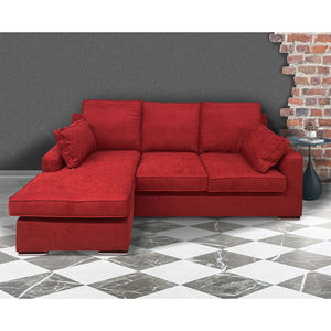 SALOON HELEN CON PENINSULA IN TESSUTO BURGUNDY - Product Image 1