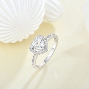 YILUN lujo corazón Micro-Pave banda romántica plata esterlina anillo <span class=keywords><strong>de</strong></span> compromiso nupcial con CZ Halo para <span class=keywords><strong>boda</strong></span> - Product Image 4