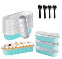 Barquette en aluminium jetable 8x4 pouces, 20 oz, pour événements caritatifs aux États-Unis, buffets, traiteur professionnel, barquette alimentaire argentée