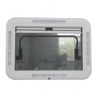 800*500mm alliage d'aluminium camping-car toit fenêtre caravane carrés-hublots pour bateaux toit lumière et RV lucarne fournitures marines