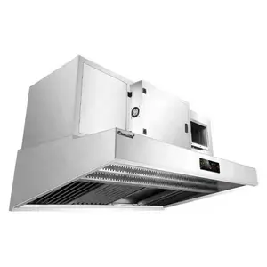 KELV High Efficient Restaurant Kitchen Air Extractor Range Hood Electric Chimney 1.5M Manufacturer Stainless Steel Hood Filter