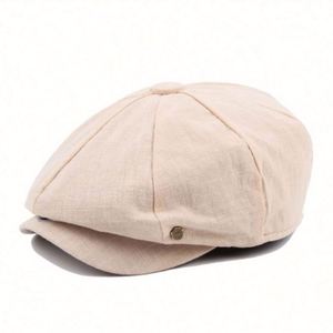 Gorra de Lino Estilo Newsboy para Hombre, Moda al por Mayor, Verano - Product Image 6