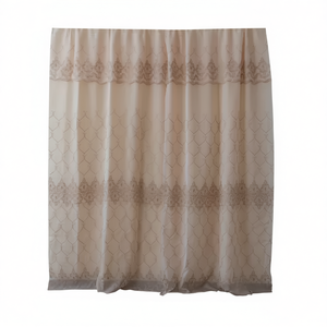 Cortinas de lino bordadas de 2,30 m de ancho con forro para decoración del hogar - Product Image 1