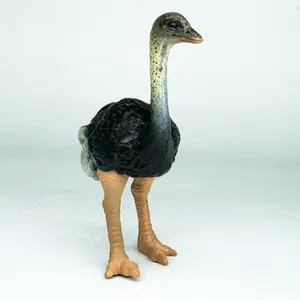 Realistic High Quality PVC Plastic Animal Toys Realistic Eco-friendly Wild Animal Kingdom Figure Ostrich Toys