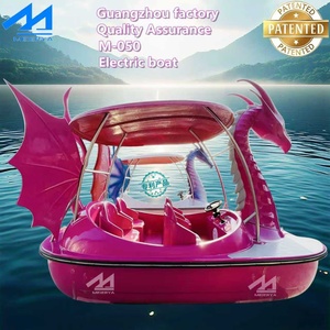 Bote de pedal eléctrico para 5 personas, bote de dragón de plástico PPR para entretenimiento en parques acuáticos y ocio a la deriva para actividades al aire libre - Product Image 5