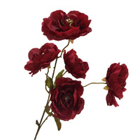Bouquet de pivoines artificielles en soie à 5 têtes pour mariage et Saint-Valentin, décoration florale d'intérieur pour vase haut