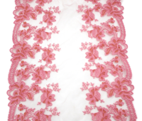 Tissu de dentelle élastique de haute qualité 30 cm en Spandex Nylon extensible multicolore pour robes de mariée, décorations et styles en maille - Vente en gros