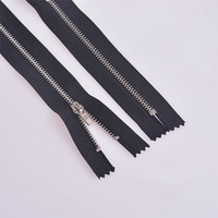 Personnalisé 15cm Écologique Ignifuge #3 Denim Poche Fermeture Éclair avec Fermer Laiton Métal Look