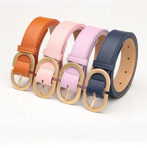 Vente en gros <span class=keywords><strong>Ceinture</strong></span> en jean pour <span class=keywords><strong>femme</strong></span> <span class=keywords><strong>Boucle</strong></span> <span class=keywords><strong>dorée</strong></span> en alliage Double D mat 2.8cm de large <span class=keywords><strong>Ceinture</strong></span> en PU souple pour <span class=keywords><strong>femme</strong></span> à la mode - Product Image 1