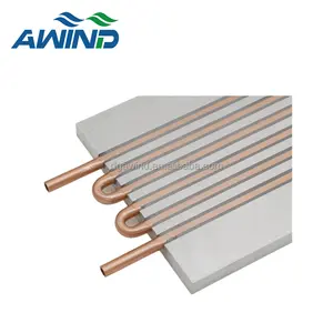 Quickly transferring heat from power electronic component by external aluminum water cooling plate liquid cold heatsink radiator